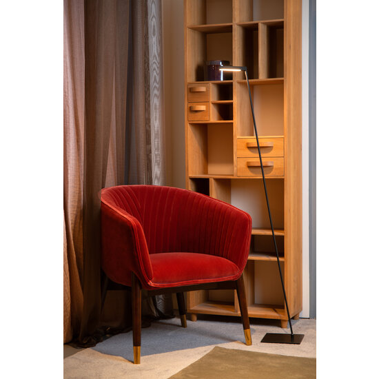 Alfa leeslamp LED dimbaar 1x3W 2700K zwart