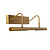 Picasso large picture lighting 4xG9 matt gold brass