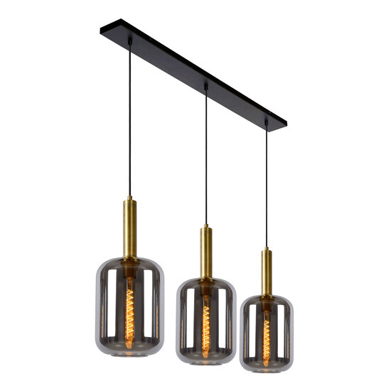 Jackie fumé hanglamp 3xE27 gerookt