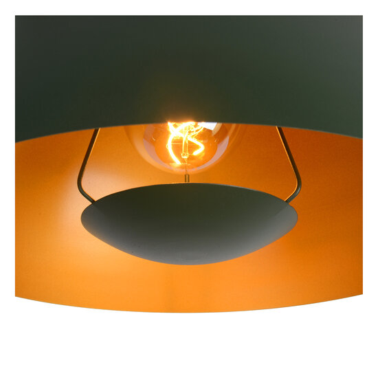 Bianco groene hanglamp diameter 40 cm 1xE27