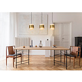 Fiero hanglamp 3xE27 mat goud messing