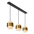 Fiero hanglamp 3xE27 mat goud messing