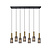 Carole prachtige hanglamp 7xE27 mat goud messing