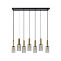 Carole large hanging lamp 7xE27 transparent
