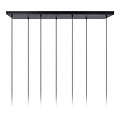 Carole large hanging lamp 7xE27 transparent