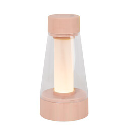 Lampe de table Ilvo rose LED dimmable IP44