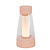 Ilvo rosa Tischleuchte LED dimmbar IP44