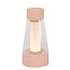 Ilvo lámpara de mesa rosa LED regulable IP44