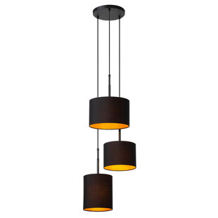 Montana grande suspension diamètre 46 cm 3xE27 noire