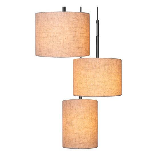 Montana auffällige Hängelampe Durchmesser 46 cm 3xE27 beige