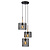 Baksy hanging lamp 3xE27 black