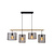 Basky black hanging lamp 4xE27