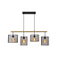 Basky black hanging lamp 4xE27