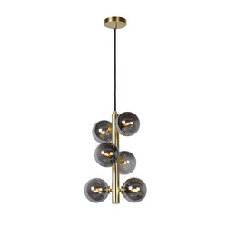 Poggio hanging lamp diameter 25.5 cm 6xG9 matt gold brass