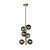 Poggio hanging lamp diameter 25.5 cm 6xG9 matt gold brass