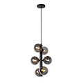 Poggio zwarte hanglamp diameter 25,5 cm 6xG9