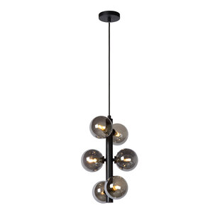 Poggio black hanging lamp diameter 25.5 cm 6xG9