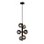 Poggio zwarte hanglamp diameter 25,5 cm 6xG9