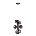 Poggio zwarte hanglamp diameter 25,5 cm 6xG9