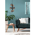 Poggio zwarte hanglamp diameter 25,5 cm 6xG9