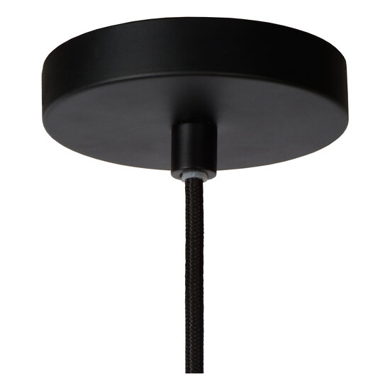 Poggio zwarte hanglamp diameter 25,5 cm 6xG9