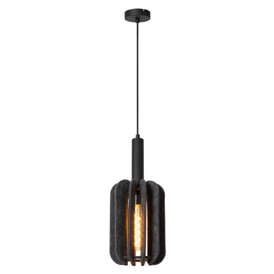 Lampe à suspension simple Raphael diamètre 20 cm 1xE27 gris
