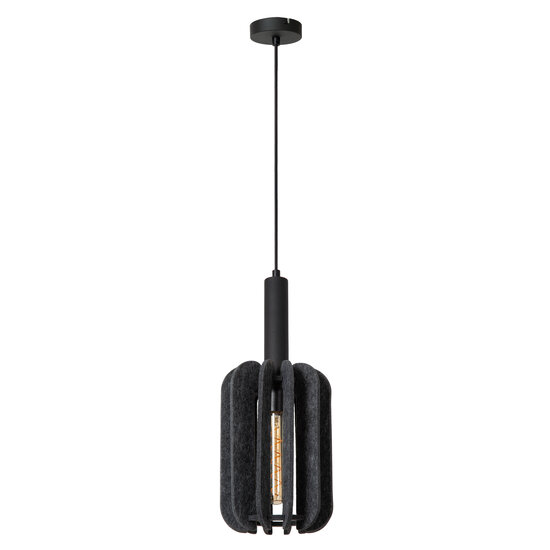 Lámpara colgante Raphael individual diámetro 20 cm 1xE27 gris