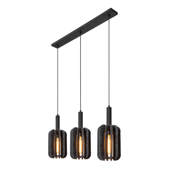 Raphael hanglamp 3xE27 grijs