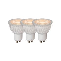 MR16 LED lamp diameter 5 cm LED dimmable GU10 3x5W 3000K white Set of 3