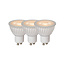 Lampe LED MR16 diamètre 5 cm LED dimmable GU10 3x5W 3000K blanc Lot de 3