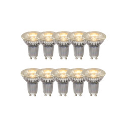 MR16 * 10 LED-Lampe Durchmesser 5 cm LED GU10 10x5W 2700K transparent 10er-Set