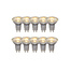 MR16 * 10 Led lamp diameter 5 cm LED GU10 10x5W 2700K transparant Set van 10