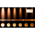 MR16 Led lamp diameter 5 cm LED Dim to warm GU10 1x5W 2200K/3000K wit