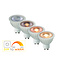 MR16 Led lamp diameter 5 cm LED Dim to warm GU10 1x5W 2200K/3000K wit