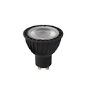 Lámpara LED MR16 negra diámetro 5 cm LED regulable GU10 1x5W 2200K/2700K 3 StepDim