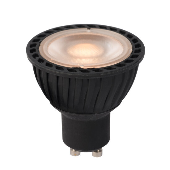 Lámpara LED MR16 negra diámetro 5 cm LED regulable GU10 1x5W 2200K/2700K 3 StepDim