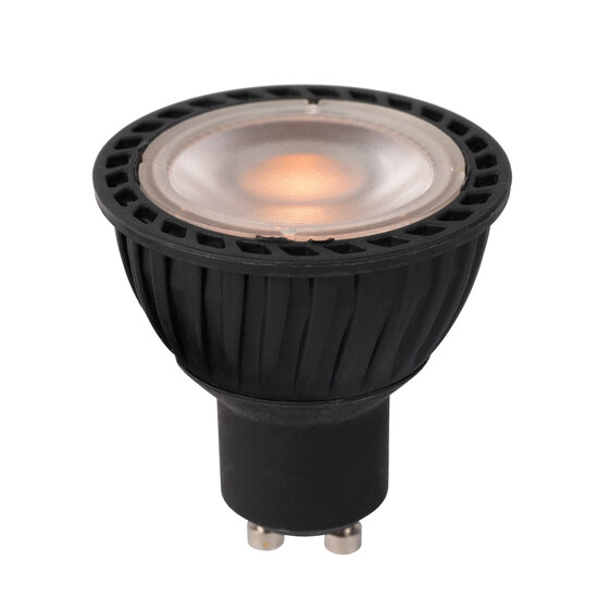 Lámpara LED MR16 negra diámetro 5 cm LED regulable GU10 1x5W 2200K/2700K 3 StepDim