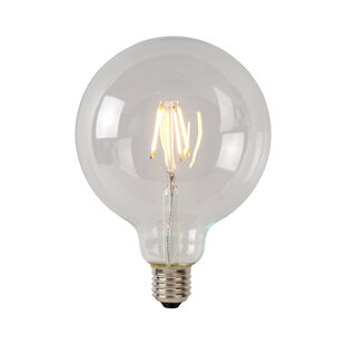 G125 Filamentlampe Durchmesser 12,5 cm LED dimmbar E27 1x5W 2700K transparent