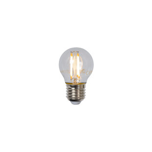 Lámpara incandescencia G45 diámetro 4,5 cm LED regulable E27 1x4W 2700K transparente