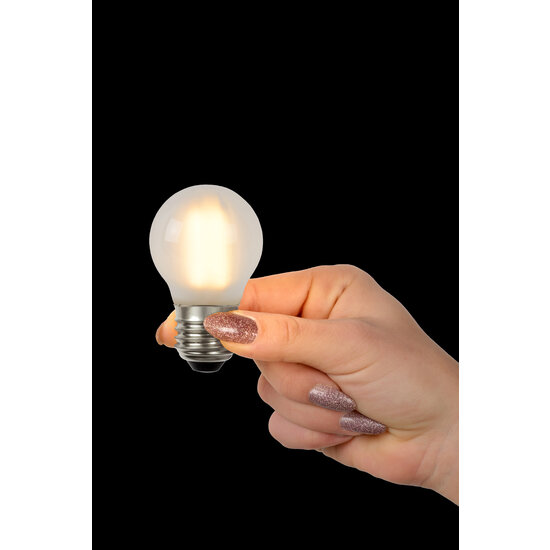 G45 filament lamp diameter 4,5 cm LED dimbaar E27 1x4W 2700K mat