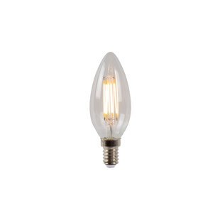 C35 filament lamp diameter 3,5 cm LED dimbaar E14 1x4W 2700K transparant