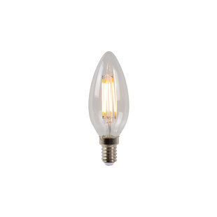 Lampe à filament C35 diamètre 3,5 cm LED dimmable E14 1x4W 2700K transparente