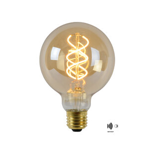 G95 TWILIGHT SENSOR filament lamp buitenverlichting diameter 9,5 cm LED E27 1x4W 2200K amber