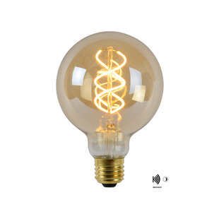G95 TWILIGHT SENSOR Filamentlampe Außenbeleuchtung Durchmesser 9,5 cm LED E27 1x4W 2200K Bernstein