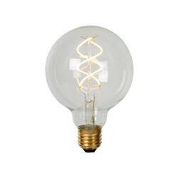 Lámpara de incandescencia G95 diámetro 9,5 cm LED regulable E27 1x4,9W 2700K transparente