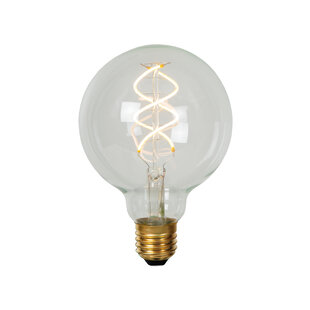 G95 filament lamp diameter 9.5 cm LED dimmable E27 1x4.9W 2700K transparent