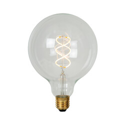 Lampe à filament spirale G125 diamètre 12,5 cm LED dimmable E27 1x4,9W 2700K transparente