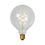 G125 spiraal filament lamp diameter 12,5 cm LED dimbaar E27 1x4,9W 2700K transparant