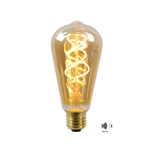 ST64 TWILIGHT SENSOR filament lamp outdoor lighting diameter 6.4 cm LED E27 1x4W 2200K amber