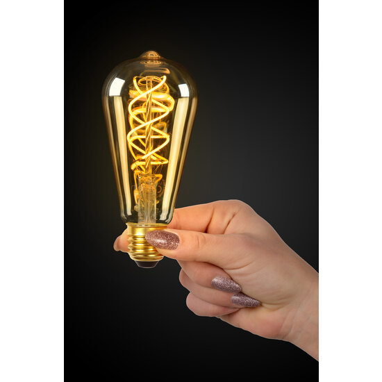 ST64 TWILIGHT SENSOR lampe à filament éclairage extérieur diamètre 6,4 cm LED E27 1x4W 2200K ambre